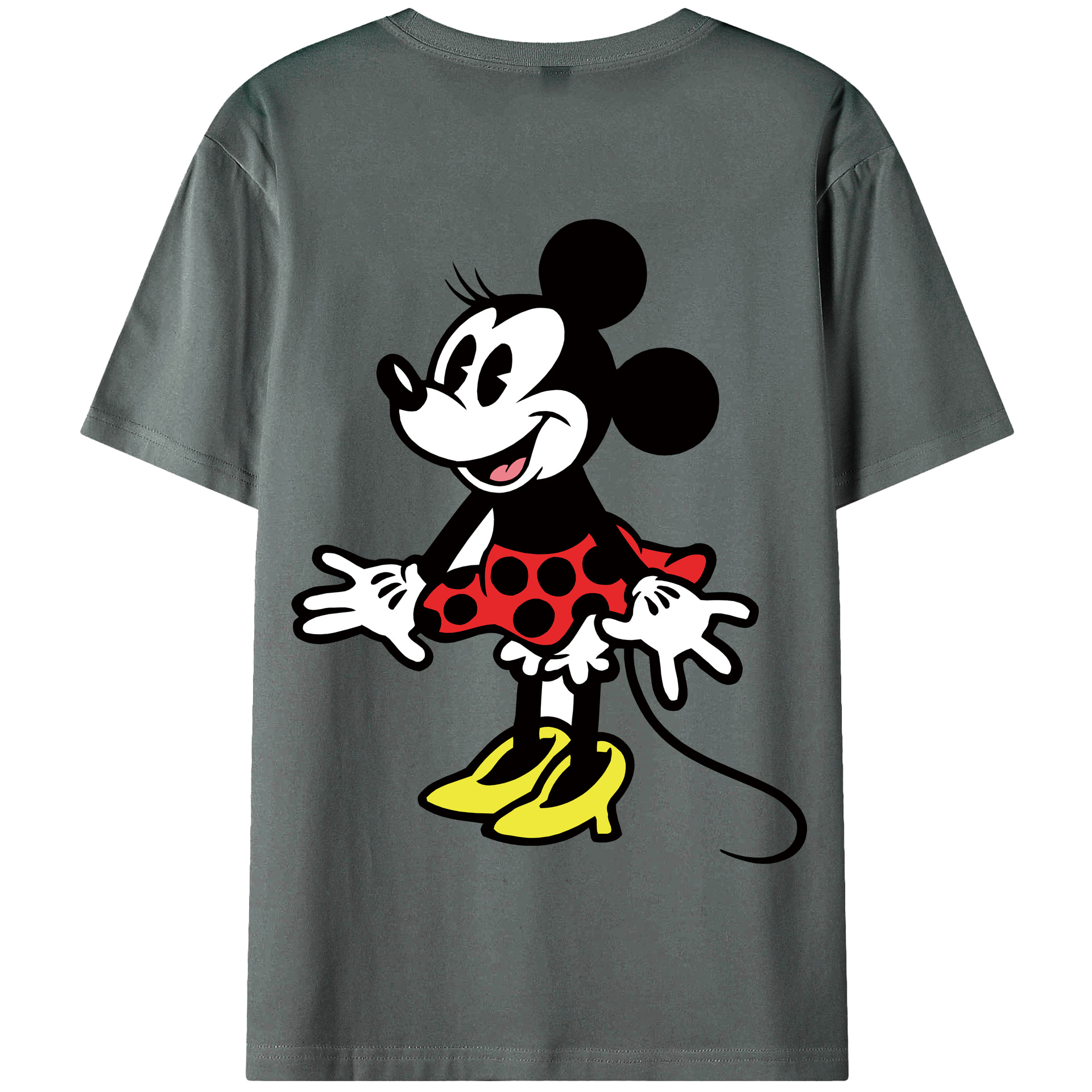 （画像用） ミッキーマウス Mickey Mouse 綿100％半袖Tシャツ（背面プリント）
